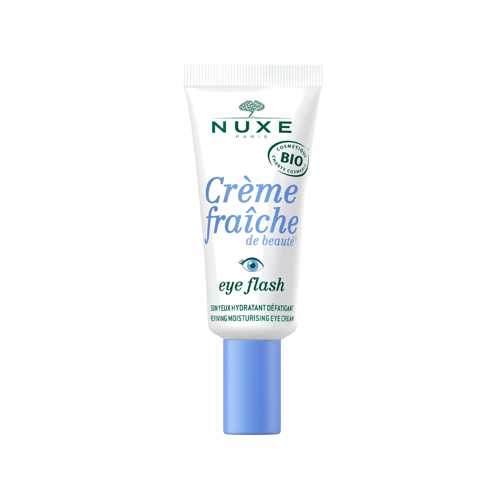 NUXE Eye Flash - Trattamento contorno occhi idratante defaticante, certificato Bio
