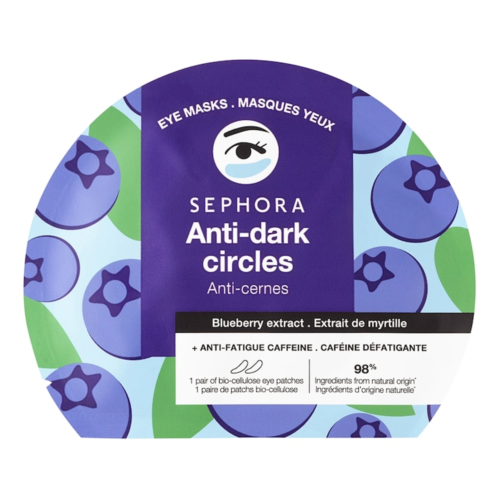 Sephora Collection Maschere occhi defaticanti - Mirtillo