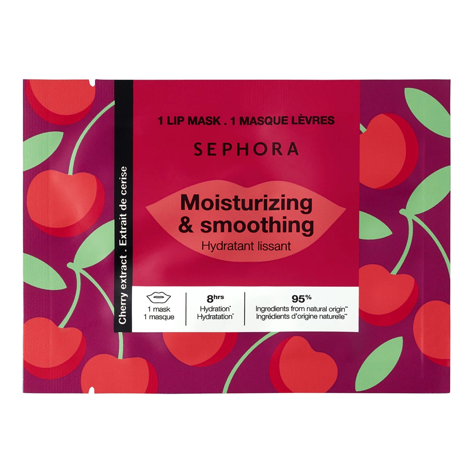 Sephora Collection Maschera labbra alla ciliegia - Labbra lisce e idratate in 5 minuti