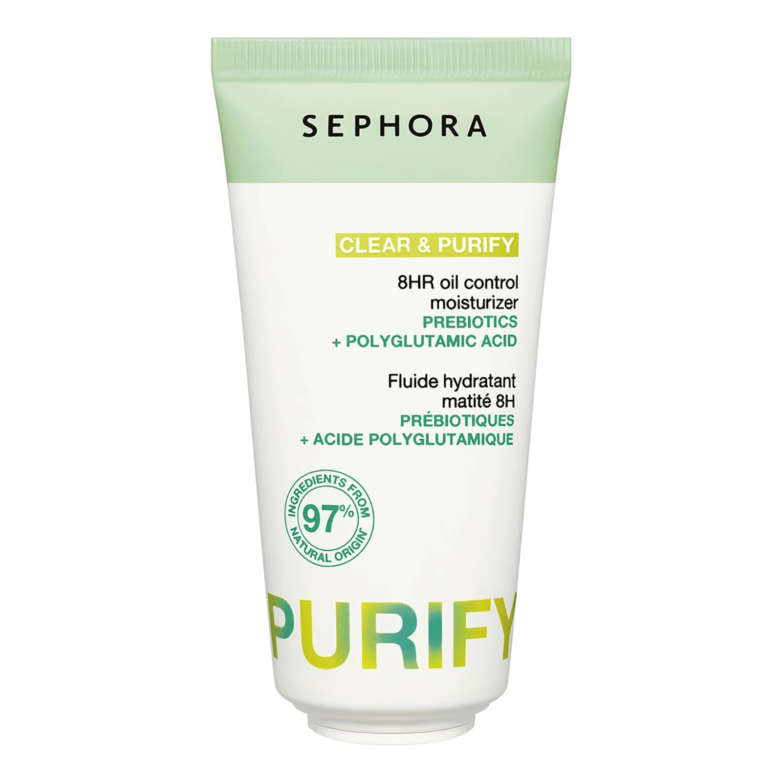 Sephora Collection CLEAR & PURIFY - Fluido idratante 8 ore acido poliglutammico e prebiotici