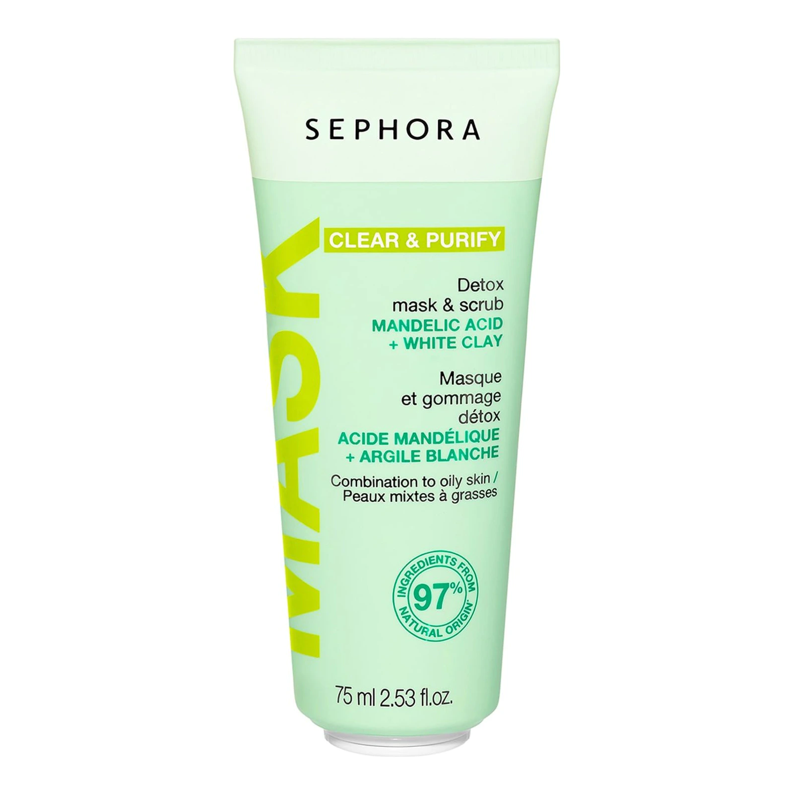 Sephora Collection Maschera e scrub detox - Acido mandelico e argilla bianca