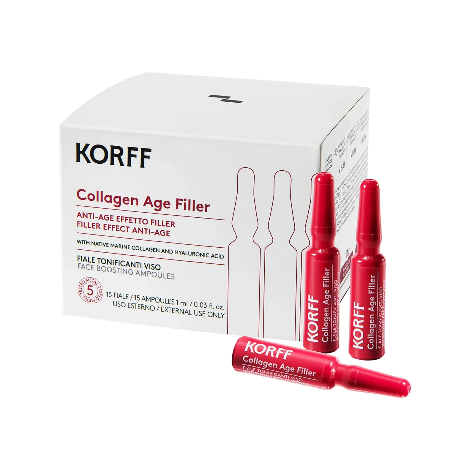 Korff Collagen Age Filler Fiale Tonificanti Viso (15 fiale)