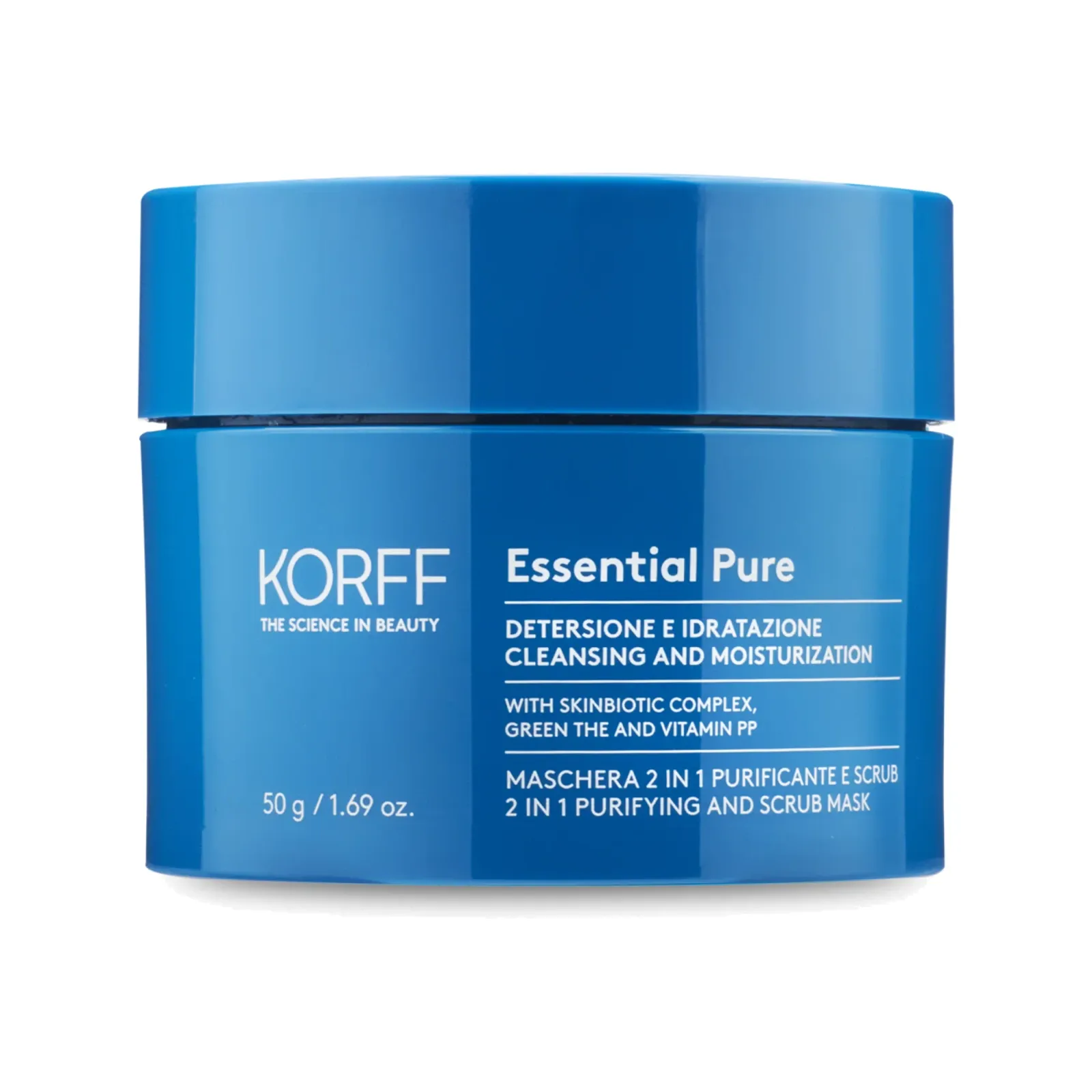 Korff Essential Maschera 2 in 1 Purificante e Scrub