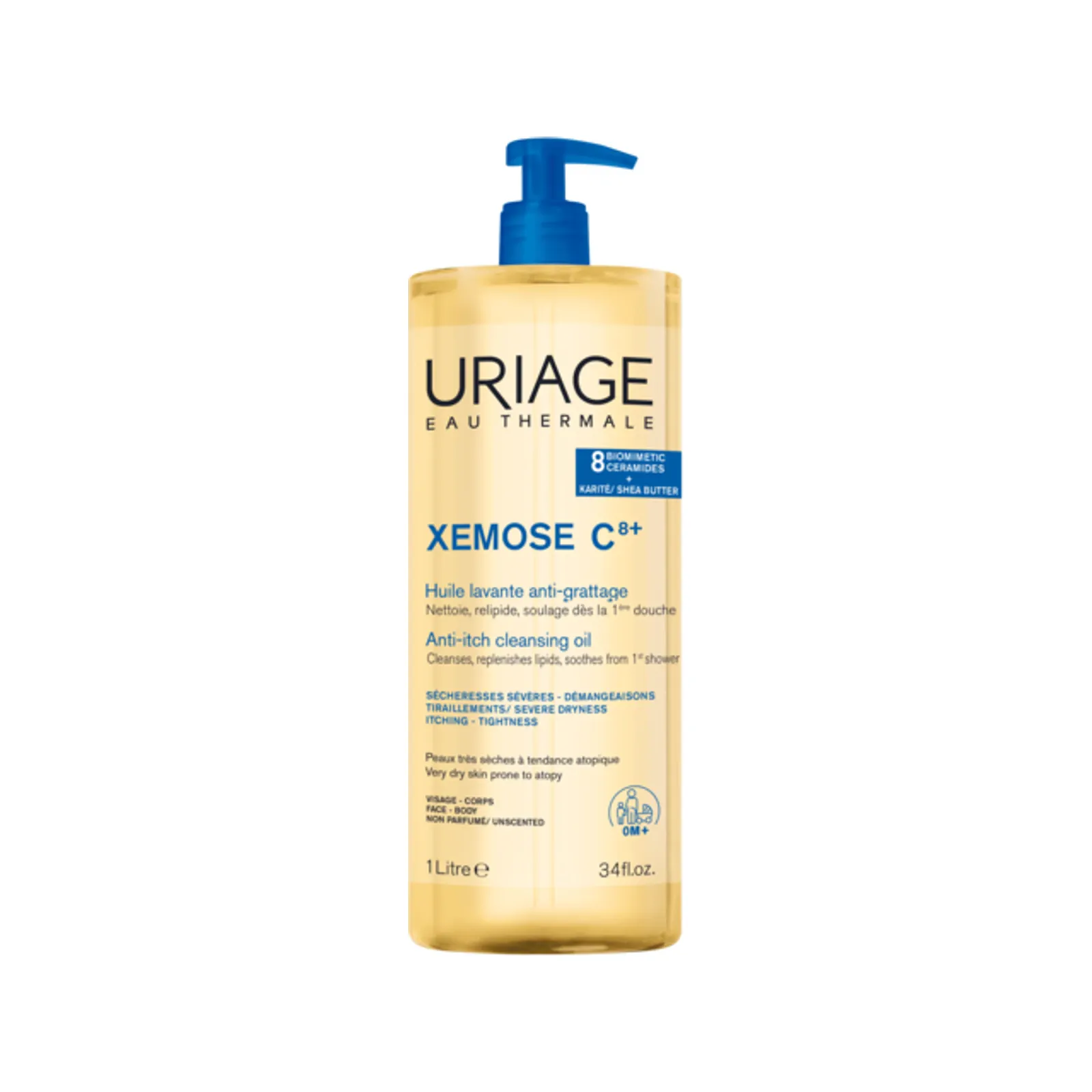 Uriage XÉMOSE C8+ - Olio lavante antiprurito